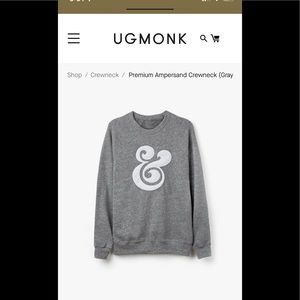 Ugmonk premium ampersand crewneck